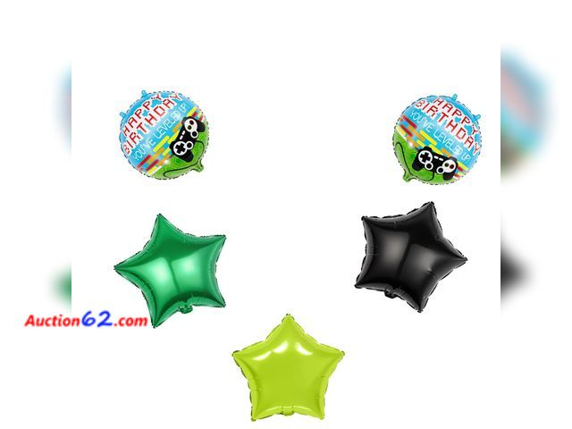 Lot 44-961m - Lot of 3 - 40" Green Pixel Miner Number 6 Balloon Set Appears New, A basic inspection has been given to this item. Sold AS-IS. Not Tested Se...