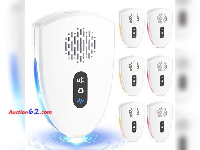 Lot 44-956e - Upgraded Ultrasonic Pest Control Repeller, Mouse Repellent Indoor for Spider Bug Roach Ant Mosquito Rat Mice Insect Deterrent, Mouse Rodent ...