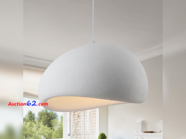 Lot 44-1875 - $159.79 Retail price - Fivemengo 19.7in Wabi Sabi Pendant Light, Kitchen Island Lighting Fixture Ceiling Mount Japanese Lamp Japandi Chandel...
