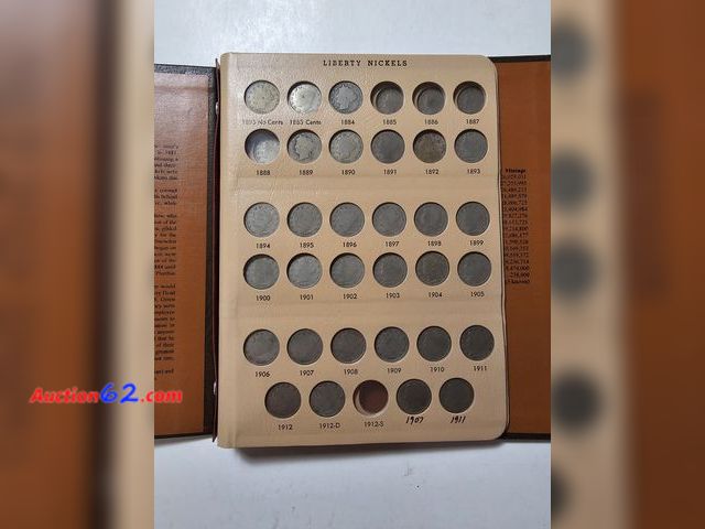 Lot 44-8370f - 1883-1912D LIBERTY V NICKEL SET WITH LOTS OF RARE AND EXTRA COINS. HIGHLIGHTS ARE THE LOW MINTAGE 1883 NO CENTS, 1883 WITH CENTS, 1884, 1889...