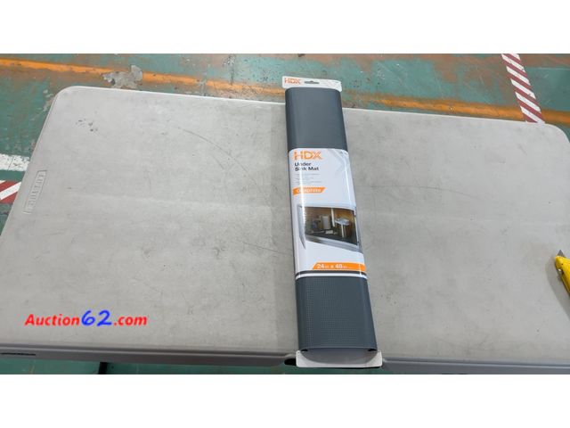 Lot 44-1603m - HDX Under Sink Mat Graphite 24 in x 48 in See All Photo's Not Tested Appears New, A basic inspection has been given to this item. Sold AS-IS...
