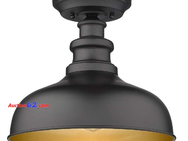 Lot 44-1649p - $75 Retail value- Bestshared Ceiling Lamp V260-FM, Semi Flush, Interior, 1 Pack Appears New, A basic inspection has been given to this item....