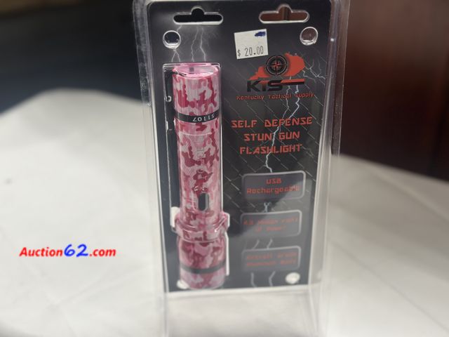 Lot 44-6000o - KTS SELF DEFENSE STUN GUN FLASHLIGHT. New. Pre-priced from store closing. $20 See All Photo's Not Tested Never opened, Factory Sealed