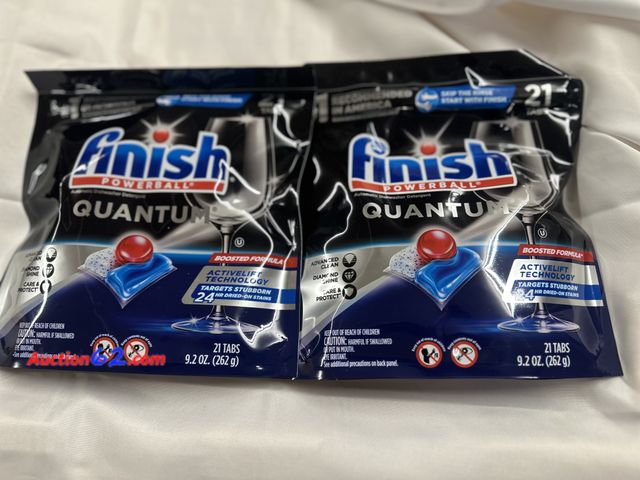 Lot 44-6067f - 2 packs of 21 tabs finish powerball quantum. NEW. See All Photo's Not Tested Never opened, Factory Sealed