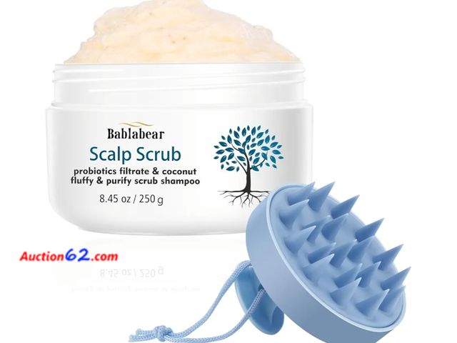 Lot 44-6650g - Scalp Exfoliator Scrub,Itchy Scalp Treatment for Dandruff, No Sulfate Hair Scrub To Soothe a Dry, Flaky,Scalp,Removes Buildup,Clarifying Sha...