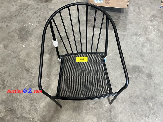 Lot 44-357e - Black Metal Wire Frame Chair with Mesh Seat See All Photo's E-Commerce Return, A basic inspection has been given to this item. Sold AS-IS. S...