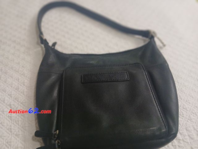 Lot 44-3617m - One very gently used  authentic Fossil purse.  Measures approximately, 11"  not including handle x 12",  Has front zip pocket with credit ca...