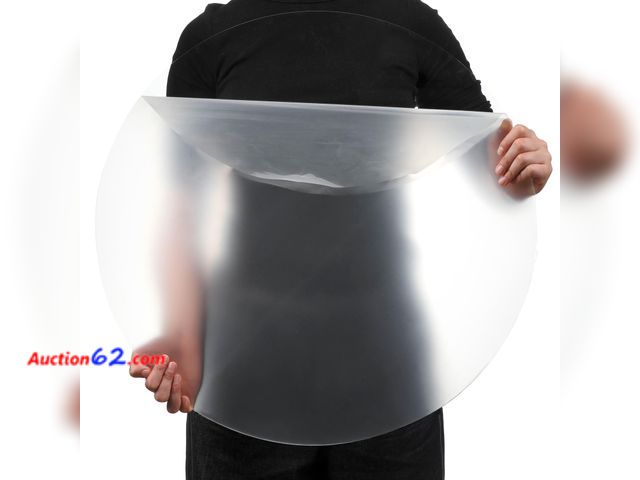 Lot 44-103o - $99.99 Retail price - Pushglossy Large Round Acrylic Sheet Clear Acrylic Circle Board Transparent Circle Blank Plastic Disc for Table Top Ba...