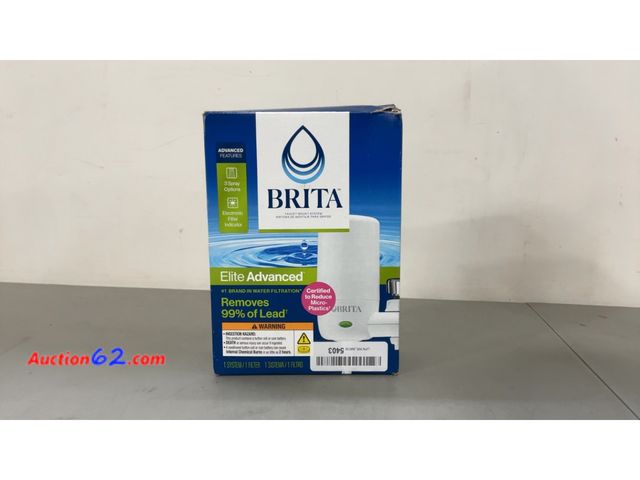 Lot 44-4004m - Brita Faucet Mount Water Filter System, Includes 1 Filter, White See All Photo's Not Tested E-Commerce Return, A basic inspection has been g...