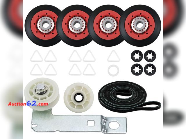 Lot 44-102a - 4392067 Dryer Repair Kit and W10837240 Dryer Idler Pulley Fit for Whirlpool Maytag Admiral Kenmore Dryer - Bravos Dryer parts and Duet Dryer...