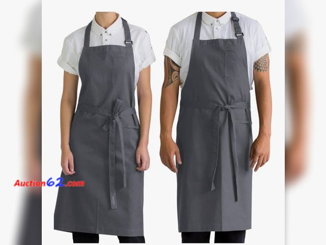 Lot 44-6528w - Cream Collection - Apron Harry - Size Regular, Color Anchor., Grey Appears New, A basic inspection has been given to this item. Sold AS-IS.