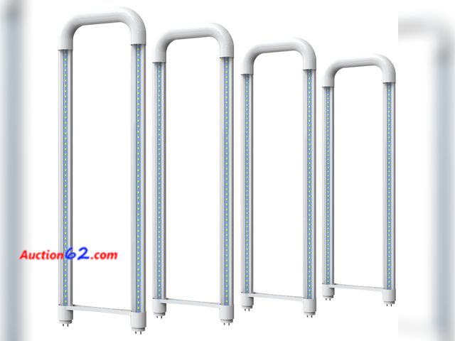 Lot 44-4094a - Romwish U Shaped LED Tube Lights, T8 T12, 18W(40W Equiv.), 6000K Super Bright, 2000LM, Fluorescent Light Tube Replacement, Ballast Bypass, D...