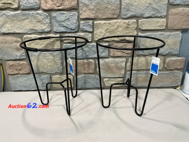 Lot 44-875j - Lot of (2) Iron Indoor Outdoor Plant Stand Appears New, A basic inspection has been given to this item. Sold AS-IS. See All Photo's Not Test...