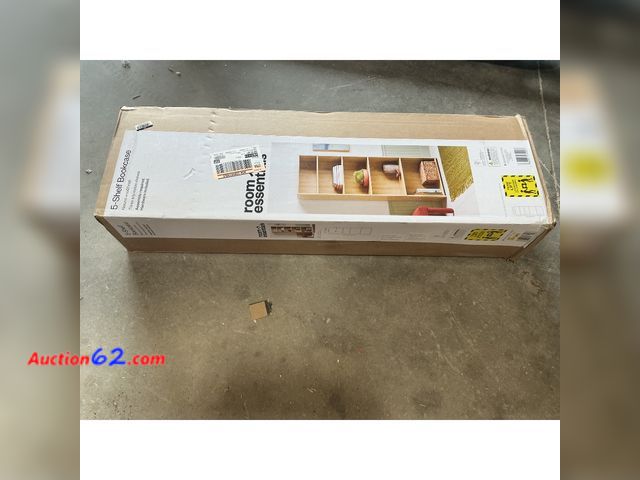 Lot 44-106e - Room Essentials 5-Shelf Bookcase See All Photo's Appears New, A basic inspection has been given to this item. Sold AS-IS.