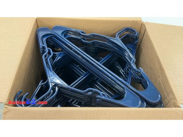 Lot 44-1572j - Mainstays 100-Pack Notched Hangers Blue Sapphire Not Tested See All Photo's E-Commerce Return, A basic inspection has been given to this ite...