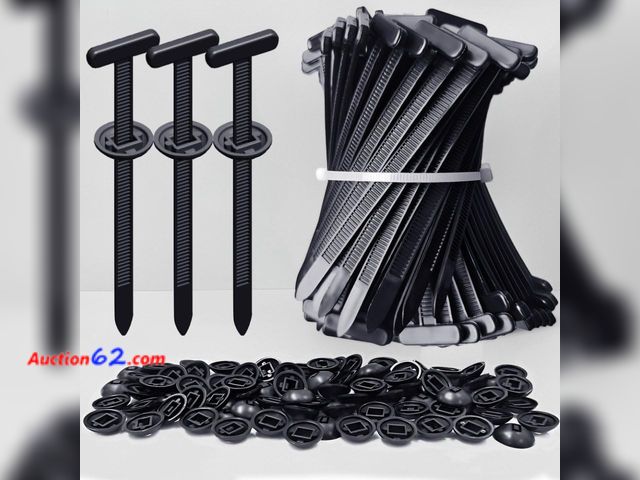 Lot 44-1704m - 2026 Upgraded Nylon Universal Cable Tie Buckle, Heavy Duty Self-Locking Rivet Zip Ties, Multifunctional Cable Tie Buckle for Car Daily Repai...