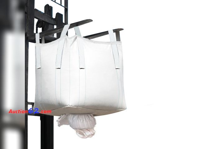 Lot 44-523e - $169 Retail price - 10Pack Aolikebao FIBC Bulk Bag,1.5 Ton Bag, 35.4"L x 35.4"W x 35.4"H,3300lbs SWL Safty Factor 3:1,Woven Polypropylene Ba...