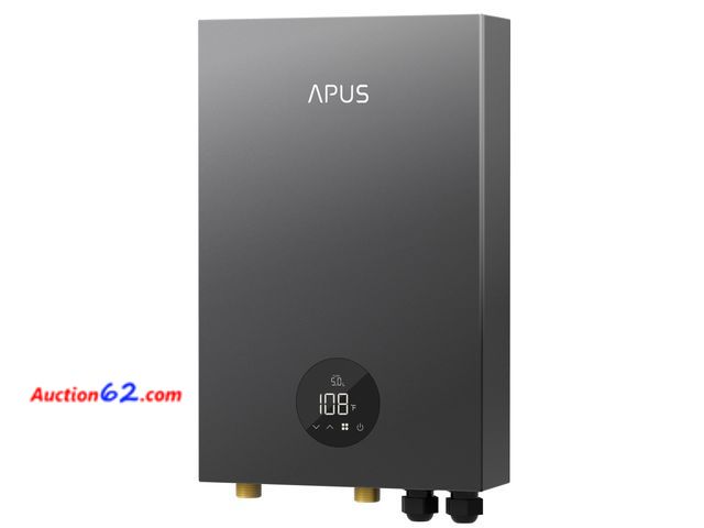 Lot 44-171 - $349.99 Retail price - 27kW Tankless Water Heater Electric, APUS 240V On Demand Instant Hot Water with Memory Function &amp; LED Display, En...