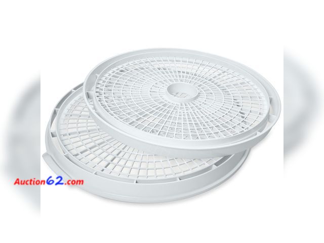 Lot 44-1156i - Presto 06315 Add-On Dehydrator Nesting Trays, 2 Pack Appears New, A basic inspection has been given to this item. Sold AS-IS.