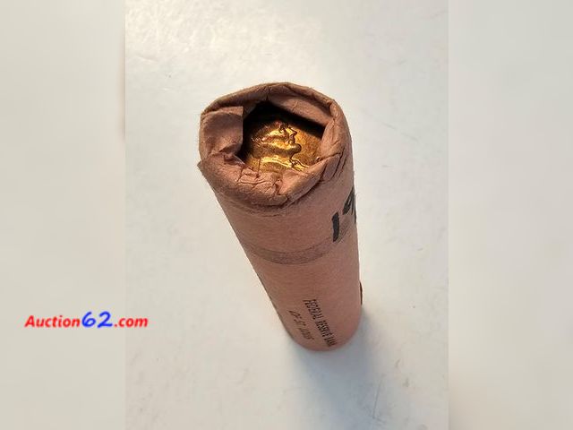 Lot 44-8302s - ORIGINAL ROLL OF 1959-D MEMORIAL CENTS. MINTED IN DENVER. FROM THE FEDERAL RESERVE BANK OF ST. LOUIS.-NT