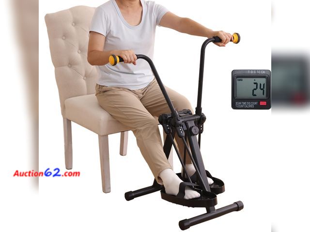 Lot 44-2894e - $97.97 Retail price - MDODM Pedal Exerciser Bike for Seniors, Arm Leg Hand and Knee Elderly Exercise Equipment, Sitting Home Exercise Machin...
