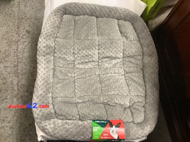 Lot 44-6184w - SMALL Cozy Luxe, Crate Mat, perfect with 24”in crates, padded perimeter cushions &amp; protects, Soft &amp; Cozy Fabric, Machine Washable, N...