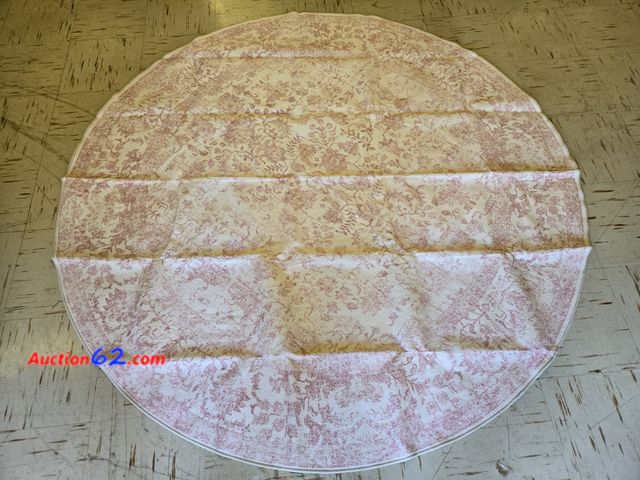 Lot 44-6513t - PureCozy Pink Round Area Rug 6ft Non Slip Washable Appears New, A basic inspection has been given to this item. Sold AS-IS.