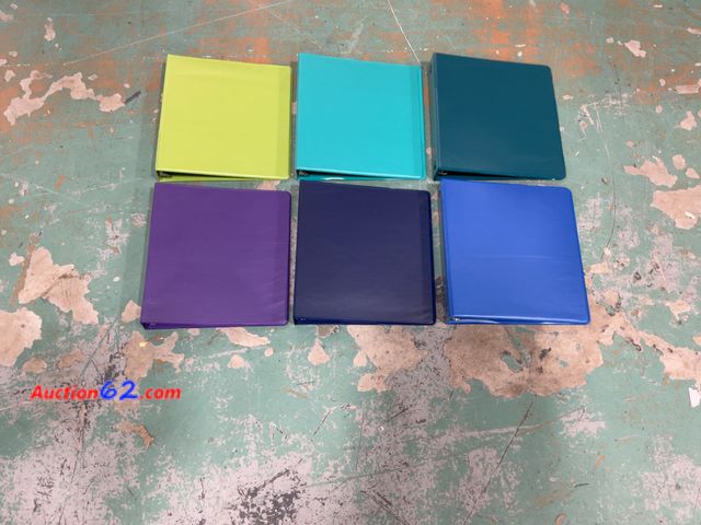 Lot 44-929p - Cardinal Economy Round Ring View Binders, 1.5-Inch, Assorted Colors, 6-Pack E-Commerce Return, A basic inspection has been given to this ite...