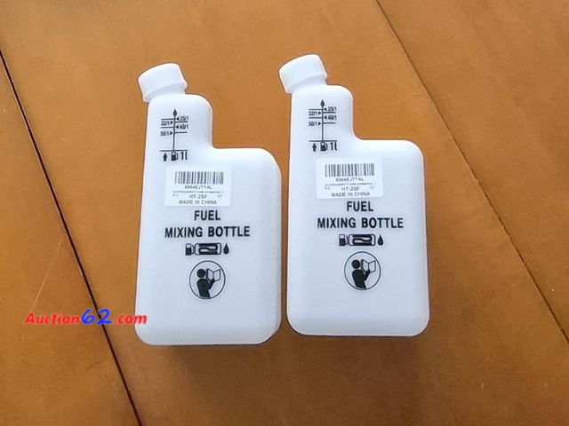 Lot 44-3033t - Lot of 2 - Fuel Mixing Bottles - New - See Pictures  Appears New, A basic inspection has been given to this item. Sold AS-IS.