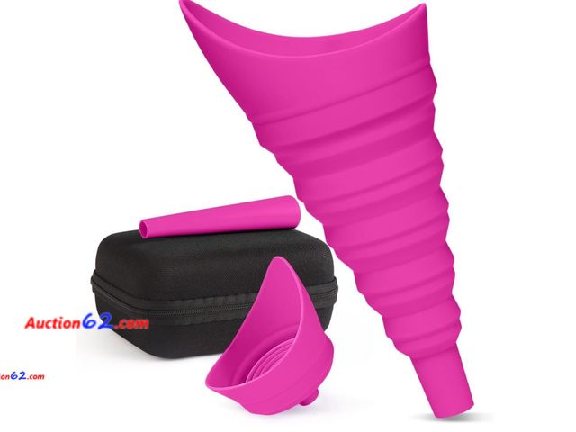 Lot 44-9078b - Retail of $34- Lot of (2) Foldable Female Urination Device for Women - Reusable Appears New, A basic inspection has been given to this item....