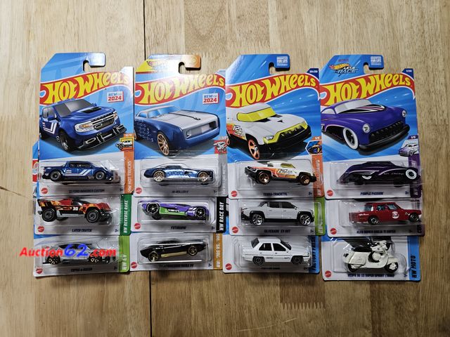 Lot 44-8301p - TWELVE (12) REALLY, REALLY NICE HOT WHEELS CARS! '22 FORD MAVERICK CUSTOM, LATER CRATER, CUPRA e-RACER, HI-ROLLER II, FUTURISMO, '71 LAMBORG...