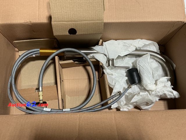 Lot 44-230a - Stainless Steel Kitchen Faucet with Sprayer and Hoses See All Photo's E-Commerce Return, A basic inspection has been given to this item. Sol...