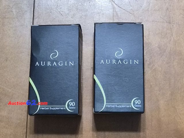 Lot 44-3045t - Lot of 2 - AURAGIN Korean Ginseng (root) (90 Capsules Each) - See Pictures  Appears New, A basic inspection has been given to this item. Sol...