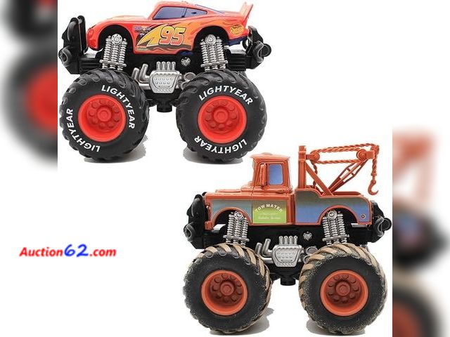 Lot 44-9086i - Pixar Movie Cars Giant Wheels ，Cars Die-cast Vehicles Toys Set ，Suitable for Ages 3 and UP (2PCS) Appears New, A basic inspection has been g...