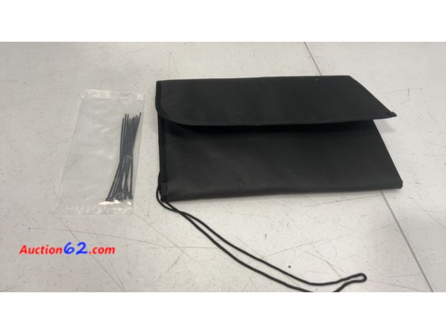 Lot 44-2760f - Black Foldable Storage Pouch with Drawstring and Cable Ties Appears New, A basic inspection has been given to this item. Sold AS-IS. Not Tes...