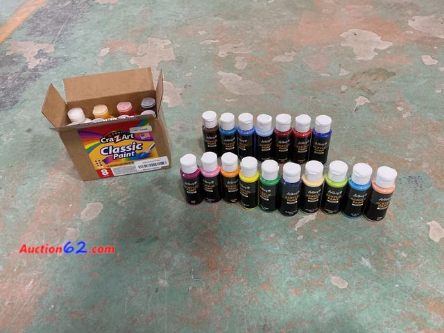 Lot 44-930 - Artkey Acrylic Paint Set - Premium Quality, 20 Colors Not Tested E-Commerce Return, A basic inspection has been given to this item. Sold AS-...