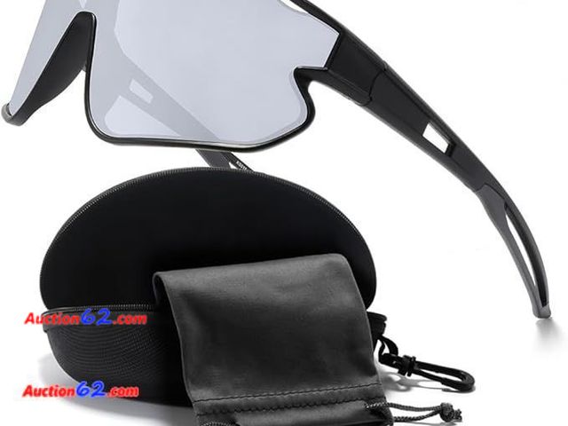 Lot 44-9068b - Unisex Youth Sports Sunglasses For Tennis/Baseball, One-piece UV400 Wraparound Appears New, A basic inspection has been given to this item. ...