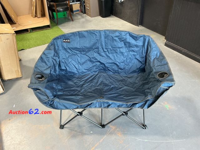 Lot 44-517e - MAC Double Folding Camp Chair with Cup Holders and Carry Bag Not Tested See All Photo's E-Commerce Return, A basic inspection has been given...