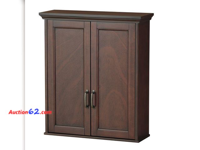 Lot 44-1774i - $357.81 Retail price - Foremost ASGW2327 Ashburn 23-1/2-Inch Wall Cabinet, Mahogany See All Photo's Not Tested Appears New, A basic inspecti...