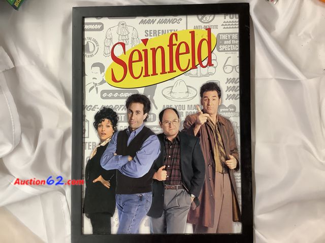 Lot 44-6130f - 12”x 16” Seinfeld wall art. Photo of the cast of Seinfeld. New. Appears New, A basic inspection has been given to this item. Sold AS-IS. See...