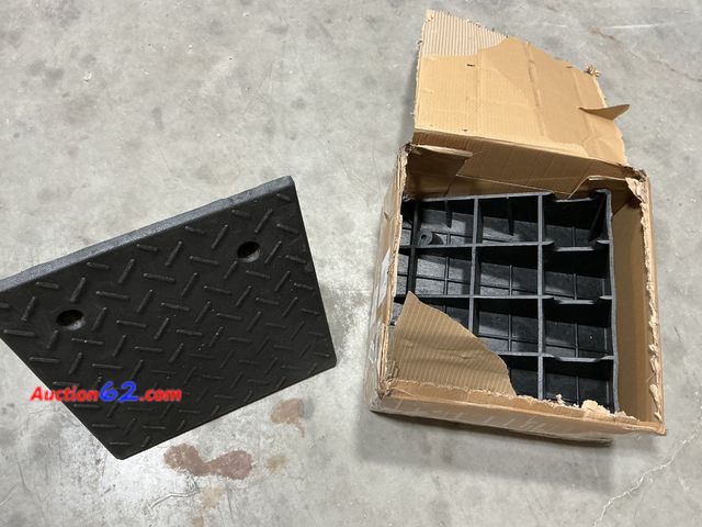 Lot 44-272 - Heavy Duty Rubber Wheel Chocks with Handle - Set of 2 See All Photo's E-Commerce Return, A basic inspection has been given to this item. Sol...