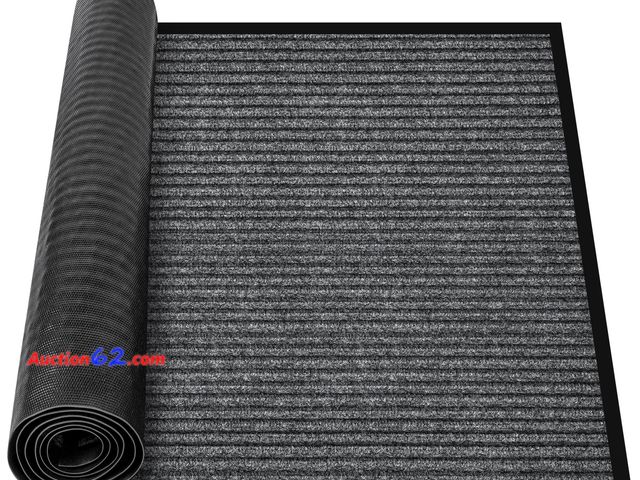 Lot 44-316 - MYFAMIREA Commercial Floor Mat 3' x 5' Extra Large Front Door Industrial Rug Heavy Duty Brush Step Entrance Mat Weather Utility Rug with Non...