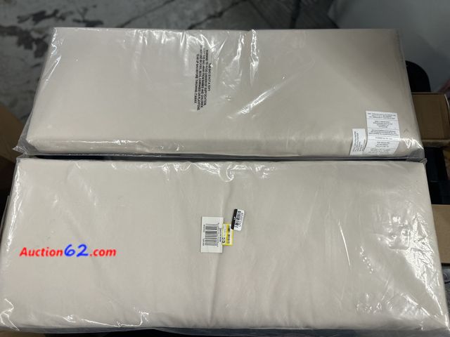 Lot 44-7545g - Set of 2 cushions for outdoor furniture 30x12x2 are approximate sizes. New. See photo. Not Tested Never opened, Factory Sealed