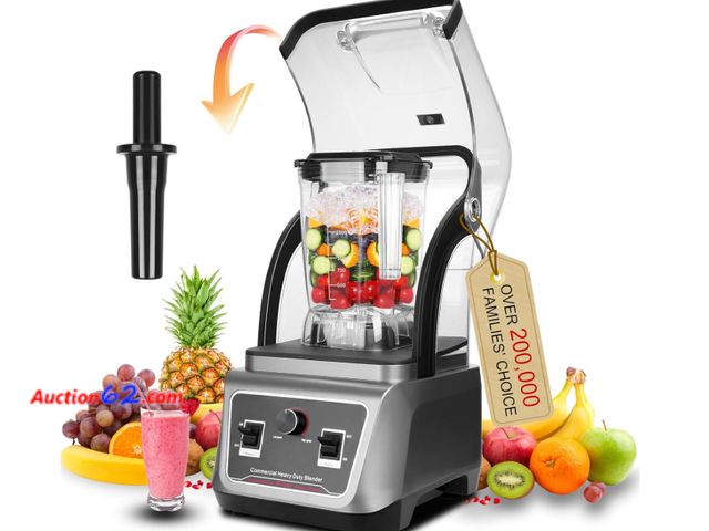 Lot 44-926j - $250 Retail price - Commercial Soundproof Blender BL-900CA 2200W Appears New, A basic inspection has been given to this item. Sold AS-IS. Se...