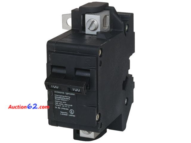 Lot 44-1877a - Siemens EQ8681 100A Main Breaker &amp; EQ8682 125A Breaker Installation Kit See All Photo's Appears New, A basic inspection has been given t...