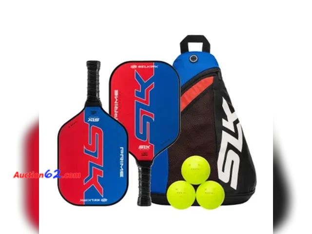 Lot 44-246g - Selkirk SLK Prime Max Pickleball Bundle- Appears Complete