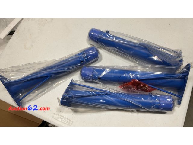 Lot 44-128a - (QTY 4)  13” Blue Metal Table Legs for Coffee Table, Activity Table Appears New, A basic inspection has been given to this item. Sold AS-IS....
