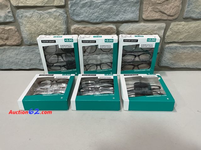 Lot 44-1528b - Foster Grant +2.00 Reading Glasses - 3-Pack, Scratch Resistant Lenses See All Photo's Not Tested E-Commerce Return, A basic inspection has b...