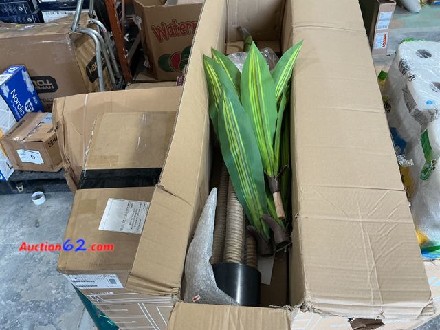 Lot 44-1153g - $73 Retail value- 5 ft. Artificial Dracaena Tree, Fake Tropical Plants Faux Potted Silk Floor Plant Indoor Outdoor Decor- Scratches on Plant...