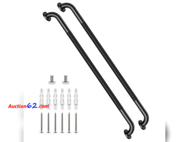 Lot 44-132m - 40 Inch Anti Slip Handicap Grab Bars, Munzong Grab Bar for Showers Black See All Photo's Appears New, A basic inspection has been given to t...